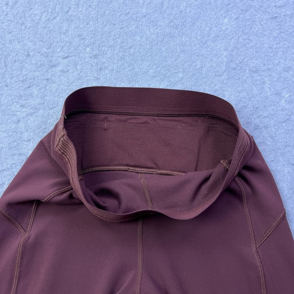 Lululemon Principal Dancer Tight Size 6 Maroon Golden Lining Seamed Pant‎ W5BIDS - Picture 2 of 14